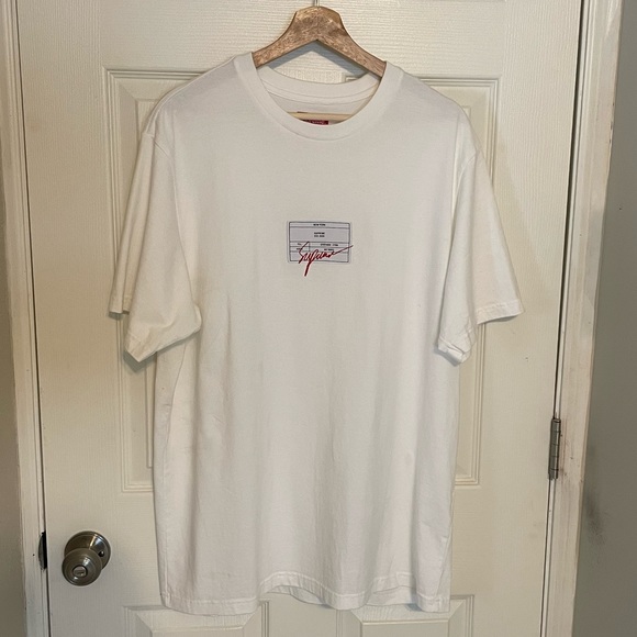 Supreme Other - Supreme Signature Label S/S Top White (L)